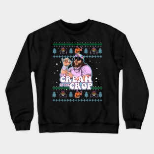 Macho The Cream of The Crop Wrestling Ugly Xmas Christmas Crewneck Sweatshirt